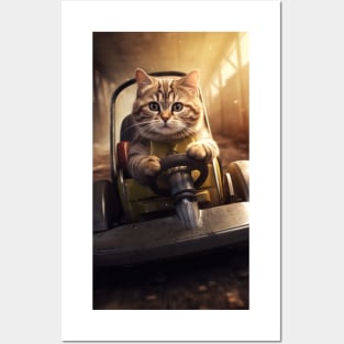 Karting Kitty Posters and Art